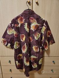 Camicia a maniche corte vintage Grigio Perla S