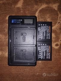 Batterie per Fujifilm NP-W126 + caricabatterie USB