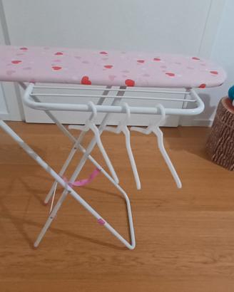 Asse da stiro bimbi con grucce