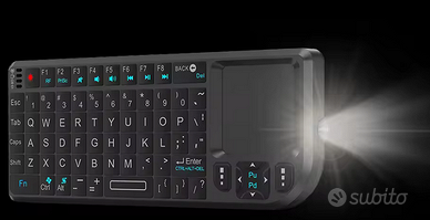 Tastiera wireless con mouse touchpad