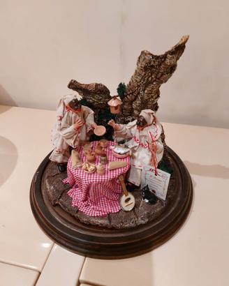 Presepe Pulcinella di Acampora Fatto a mano