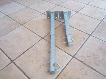 Zanche porta palo telescopiche zincate