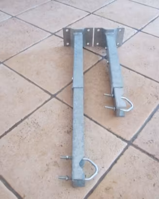 Zanche porta palo telescopiche zincate