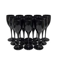 Set  Flûte da Champagne in plastica dura  Nero