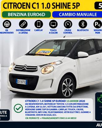 Citroen C1 5 Porte C1 5p 1.0 VTI SHINE EURO6D 53.0