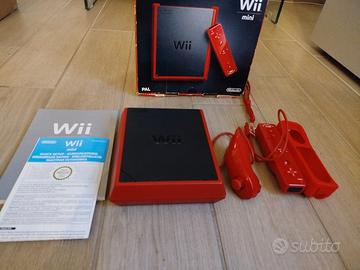 Nintendo Wii Mini Rossa Completa di tutto 