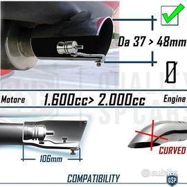 Fischio Per Scarico Auto - Simulatore Suono Turbo, In Lega Di Alluminio, Nero - Foto 5