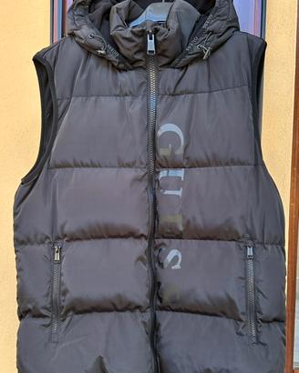 Piumino smanicato Guess con cappuccio taglia L