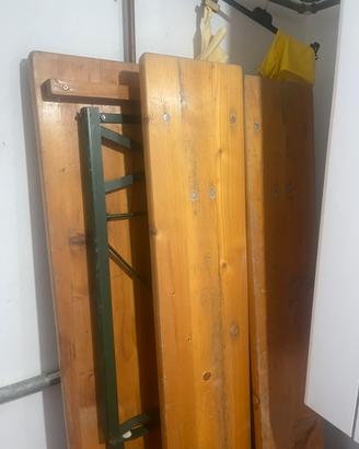 Set tavolo + 2 panche sagra