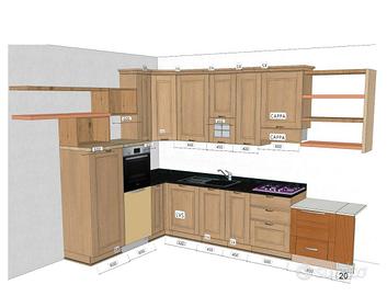 Cucina completa di elettordomestici