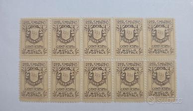 Francobollo Repubblica di San Marino 1907