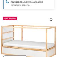 letto a soppalco ikea con tenda