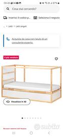 letto a soppalco ikea con tenda
