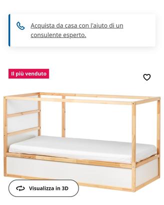 letto a soppalco ikea con tenda
