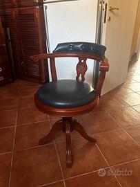 Sedia di legno in stile marina inglese