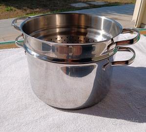 Pentola con cestello acciaio inox Royal Doulton