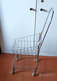 MINI CARRELLO SPESA VINTAGE GIOCATTOLO