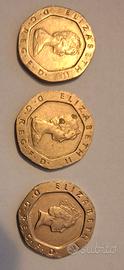 Monete 20 pence