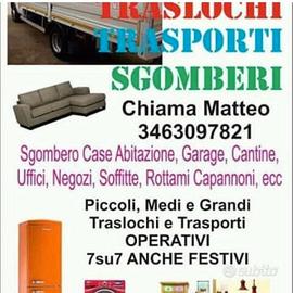 trasporti traslochi sgombero 