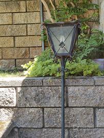 Lampade giardino ferro battuto