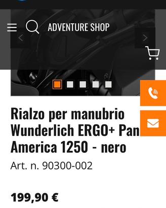 Rialzo per manubrio harley davidson Pan America