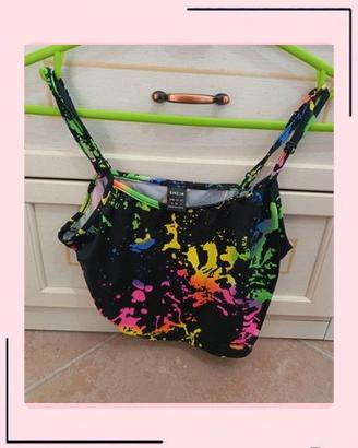 Top bretelle sottile & Leggings 