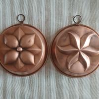 Set 2 pezzi in rame vintage