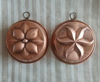 Set 2 pezzi in rame vintage