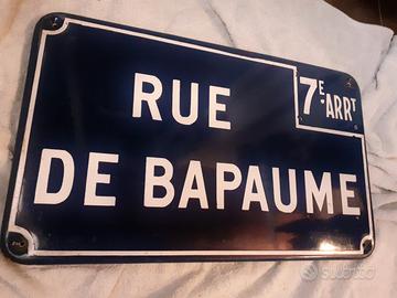 Insegne smaltate Plaques de Rue Francesi