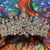 Tiara-coroncina di strass da sposa o cerimonia