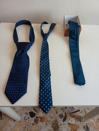cravatte vintage anni 90/2000 blu