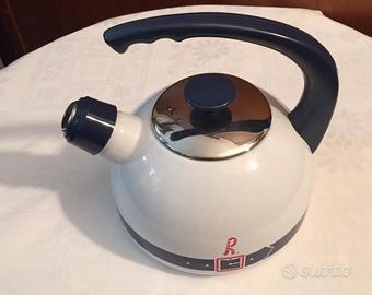 Bollitore/teiera in acciaio porcellanato