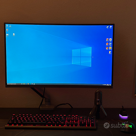 Monitor Samsung 27" curvo 2K 144Hz + braccio VESA