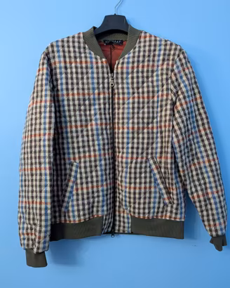 Bomber trapuntato a quadri  TG L - Made in Italy