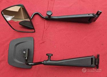 Coppia specchi retrovisori lunghi cabina trattore