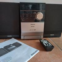 Stereo Philips, casse lettore CD/MP3 telecomando