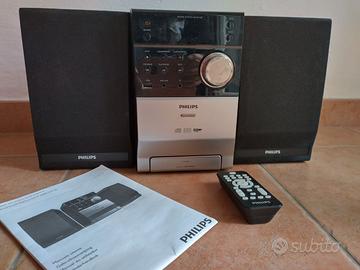 Stereo Philips, casse lettore CD/MP3 telecomando
