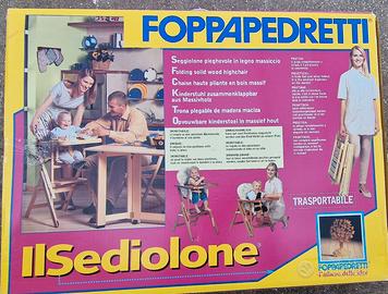 Seggiolone in legno di Foppapedretti