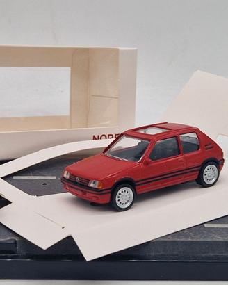 PEUGEOT 205 GTi 1.6 - Colore Rosso - Norev - 1/43