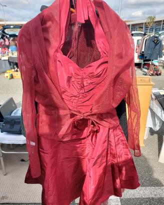 Vestito List TG 46 rosso cerimonia
