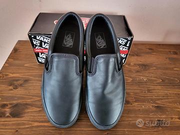 Vans classic outlet slip on pelle