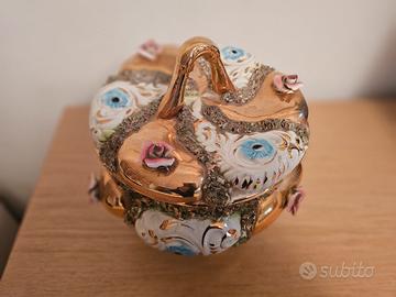 centrotavola vintage in ceramica 