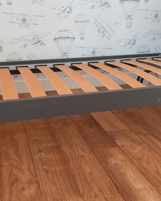 Letto Lema modello Tazebao singolo con materasso
