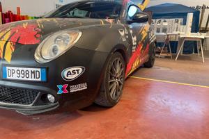 Auto rally racing start  abarth