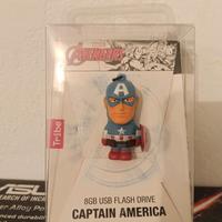 Chiavetta USB pen drive 8Gb captain america