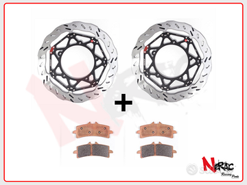 DISCHI FRENO + SET PASTIGLIE P1R APRILIA RSV4