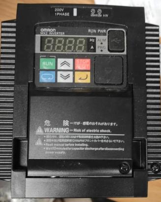 INVERTER OMRON 2,2 KW ALIMENTAZIONE 230 MONOFASE 