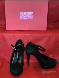 Décolleté Bruna Diletta camoscio nero tacco n.35