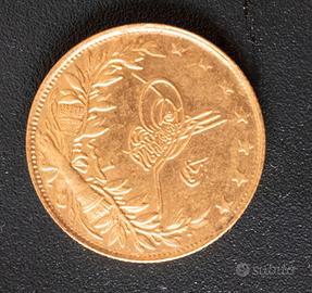 100 Kurush Ottomano in Oro (Mehmed V, 1327 AH)
