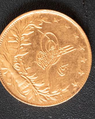 100 Kurush Ottomano in Oro (Mehmed V, 1327 AH)